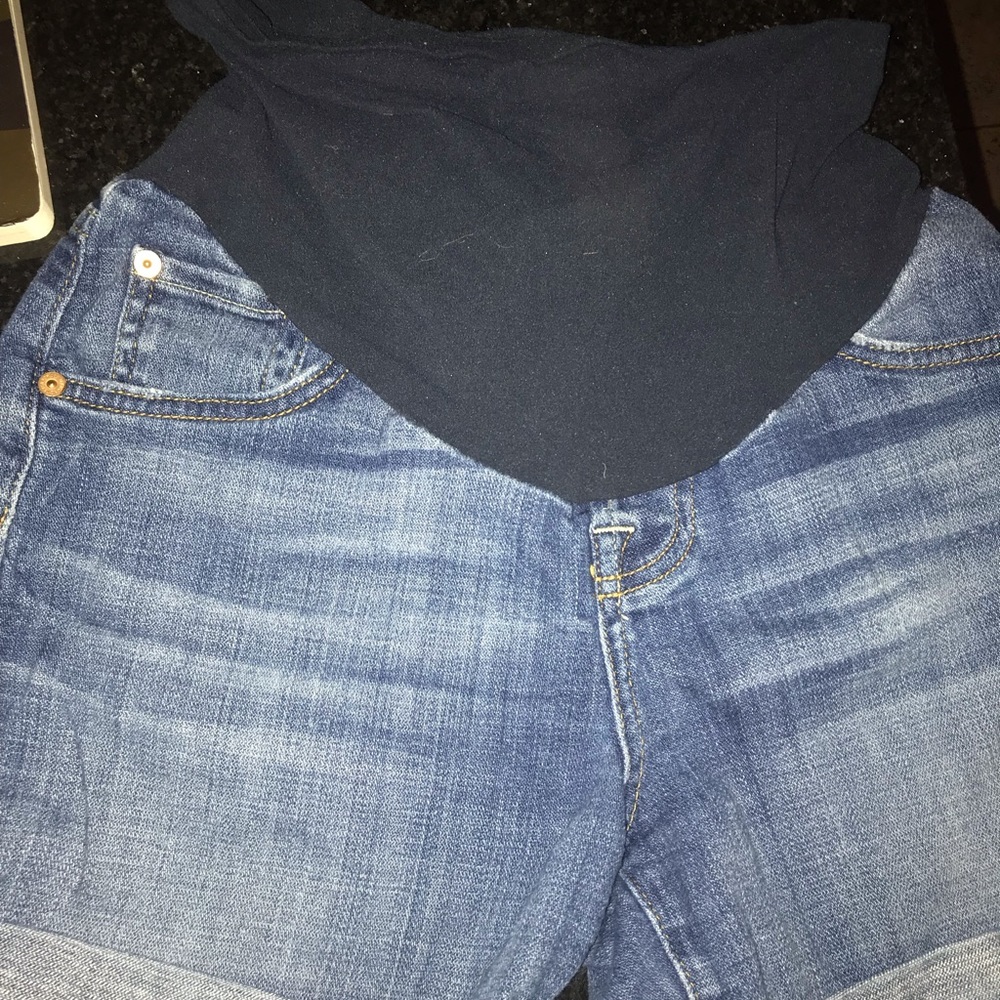 7 for all mankind maternity shorts